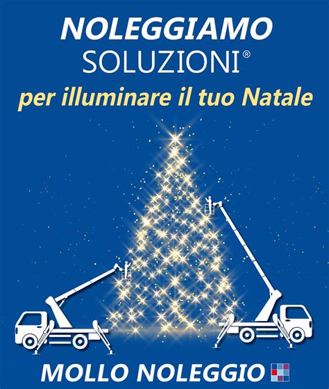 Piattaforme Aeree Per Linstallazione Delle Luminarie Natalizie Mollo