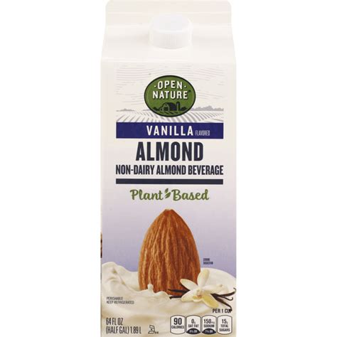 Open Nature Almond Beverage Non Dairy Vanilla 64 Oz From Safeway