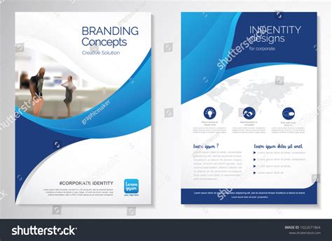 Template Vector Design Brochure Annualreport Magazine Stock Vector