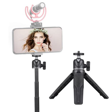 Andoer 2 Tripod Handheld Stand Ballhead Stand Ballhead 1 4 Inch Screw