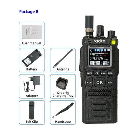 Портативная рация Radtel CB-10, 27 МГц, 4 Вт, 12 В | AliExpress