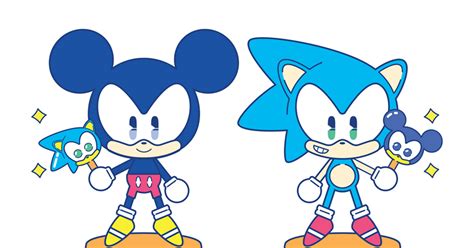 Disney Sonic Mickey Untitled Pixiv