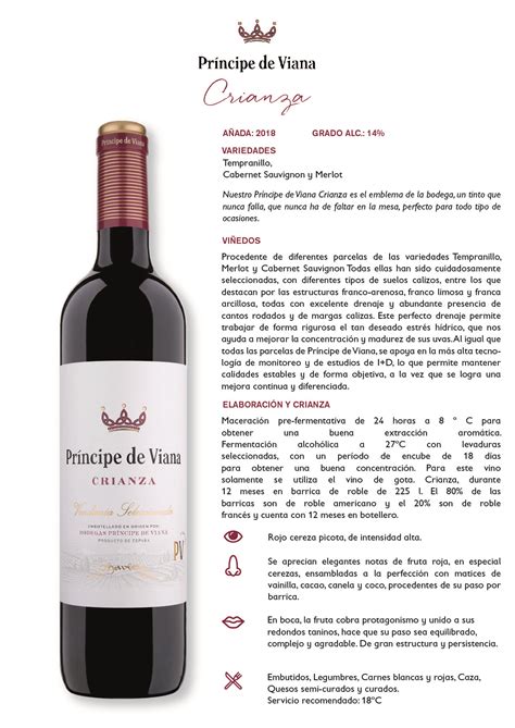 Crianza Príncipe de Viana vino tinto DO Navarra Príncipe de Viana