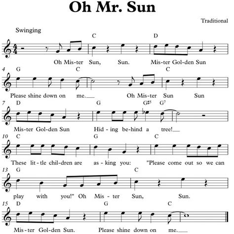 Oh Mr Sun | Nursery Rhymes