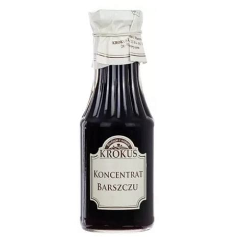 Barszcz Czerwony Bezglutenowy Koncentrat 300ml 340g Krokus Zupy