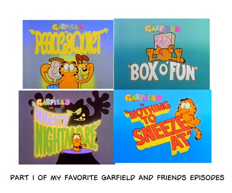 favorite Garfield and Friends episodes (part 1) by JoeyHensonStudios on DeviantArt