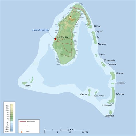 Aitutaki map