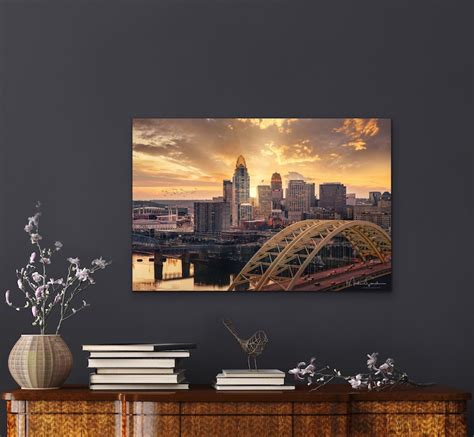 Cincinnati Ohio cincinnati skyline 4 Sizes fine Art Prints | Etsy