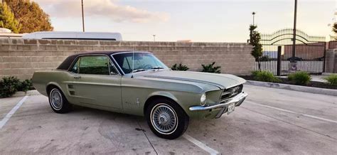 1967 Ford Mustang Coupe Green Deluxe For Sale