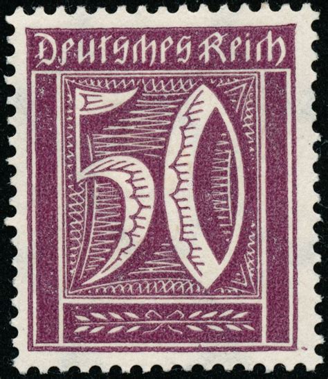 Vintage Stamp Printed In Germany Circa Shows And Inscription