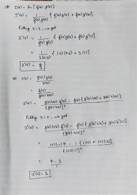 [solved] 1 Functions F G And H Are Continuous And Differentiable