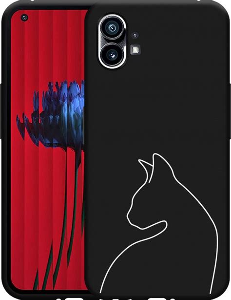 Nothing Phone 1 Hoesje Zwart Kattencontour II Designed By Cazy Bol