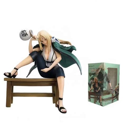 Narut Ninja Hatake Gem Sitting Drinking Tsunade Anime Model Toys Hokage