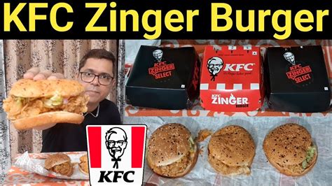 Kfc Zinger Burger Caribbean Zinger Burger Mexican Zinger Burger