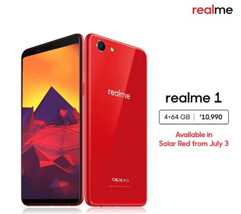 Oppo Realme 1 Solar Red With 4gb Ram Up For Grabs On Amazon Quick