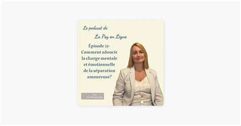 Le Podcast de la Psy en ligne Psychologie et charge mentale Épisode