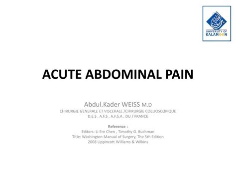 Ppt Acute Abdominal Pain Powerpoint Presentation Free Download Id 4821782