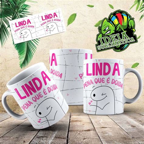 Caneca Personalizada Flork Bento Amiga Linda Pena Que Doida