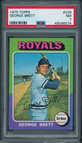 1975 Topps 228 George Brett RC Rookie PSA 7 NM HOF Royals C1 EBay