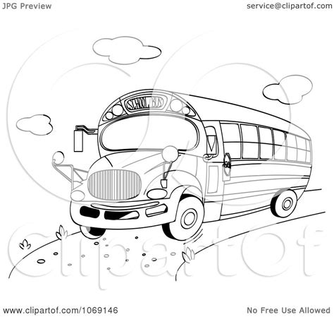 School Bus Outline Drawing