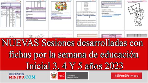 Nuevas Sesiones Desarrolladas Con Fichas Por La Semana De Educaci N