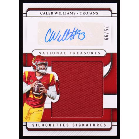 Caleb Williams Panini National Treasures Collegiate Silhouettes