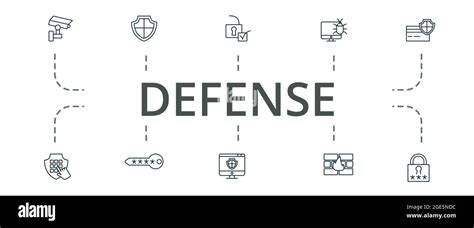 Defense Icon Set Contains Editable Icons Theme Such As Password Site