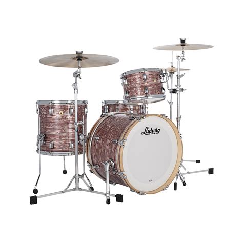 Ludwig Classic Maple Downbeat 20 Vintage Pink Oyster Drum Kit