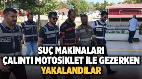 Suç makinaları çalıntı motosiklet ile gezerken yakalandılar