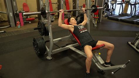 Incline Barbell Bench Press Youtube