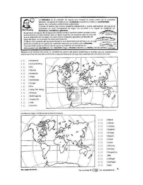 Ejercicios De La Hidrosfera Para Niños Educacion Primaria Material Educativo Primarias