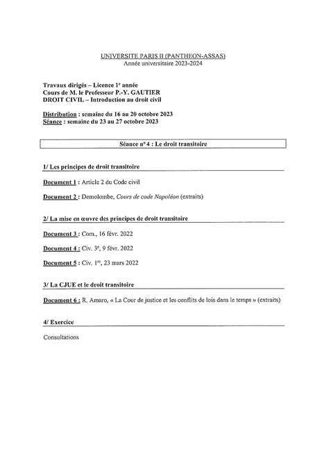 Gautier 16 10 23 V1 TD4 Fiches TD Droit De La Responsabilite Civile