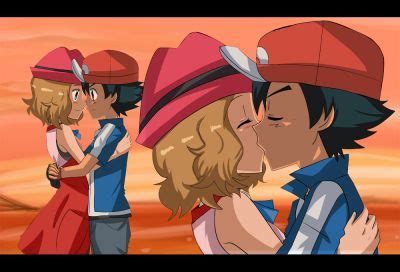 Pokemon Ash And Serena Love