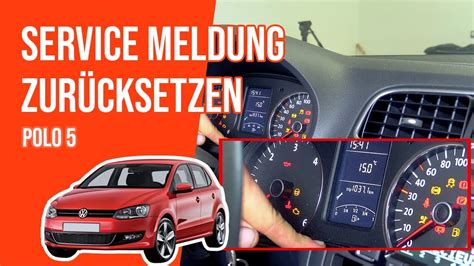 Service Meldung Zur Cksetzen Polo Youtube