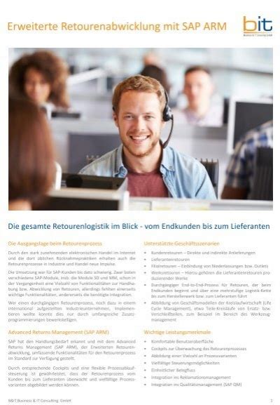 B It Brosch Re Erweiterte Retourenabwicklung Sap Arm