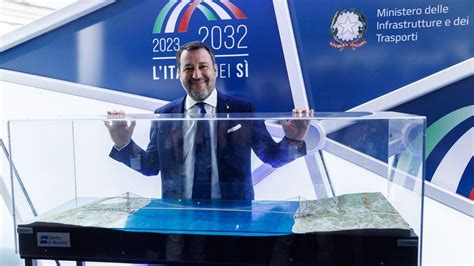 Salvini Insiste Sul Via Ai Lavori Per Il Ponte Sullo Stretto Nel 2024