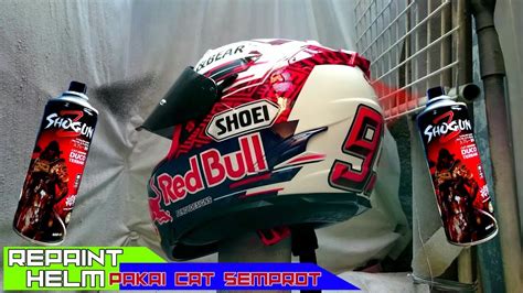 Repaint Helm Pakai Cat Semprot Shogun Z Jozzz Hasil Nya Youtube