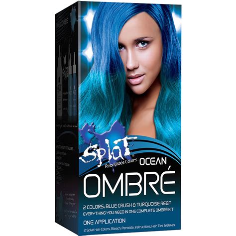 Splat Ombre Splat Hair Dye Dyed Hair Ombre Dyed Hair Blue Hair