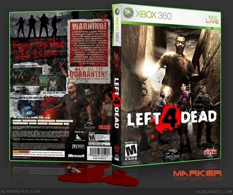 Left 4 Dead Xbox 360 Box Art Cover by MARKER