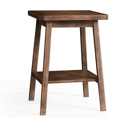 Mateo End Table Salvaged Black Pottery Barn End Tables Rustic