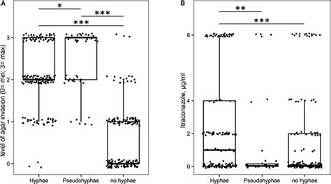 Box Plot Representation Of Fungal Isolates Able Or Not To Produce Download Scientific Diagram