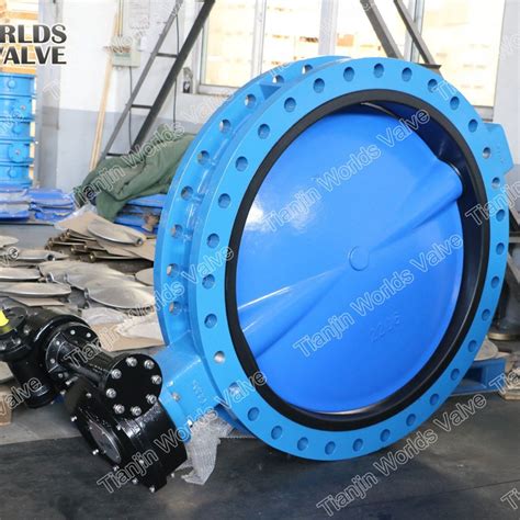 Double Flanged U Section Rubber Butterfly Valve With Epoxy Painting