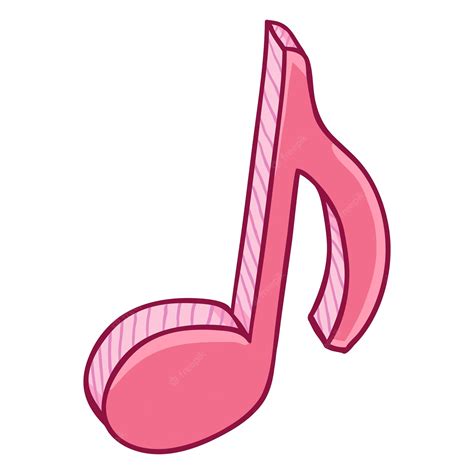 Pink Music Note Clipart