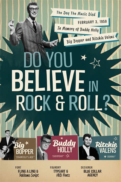 Do You Believe In Rock And Roll The Day The Music Died February 3 1959 In Memory Of Buddy