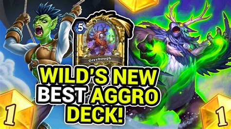 [wild] Wild S New Best Aggro Deck Aggro Taunt Druid United In Stormwind Wild Hearthstone