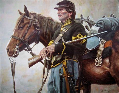 Us Union Cavalryman American Indian Wars American Civil War American