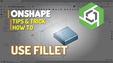 Onshape How To Fillet YouTube