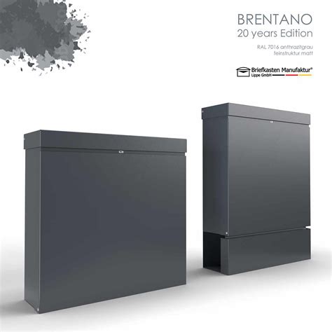 Design Letterbox Brentano Edition Ral Anthracite Grey Architonic