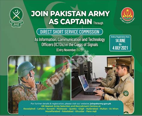 Join Pak Army As Captain Direct Short Service Commission Dssc