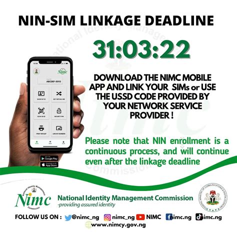 NIMC On Twitter As The Deadline For NIN SIM Linkage Approaches Have